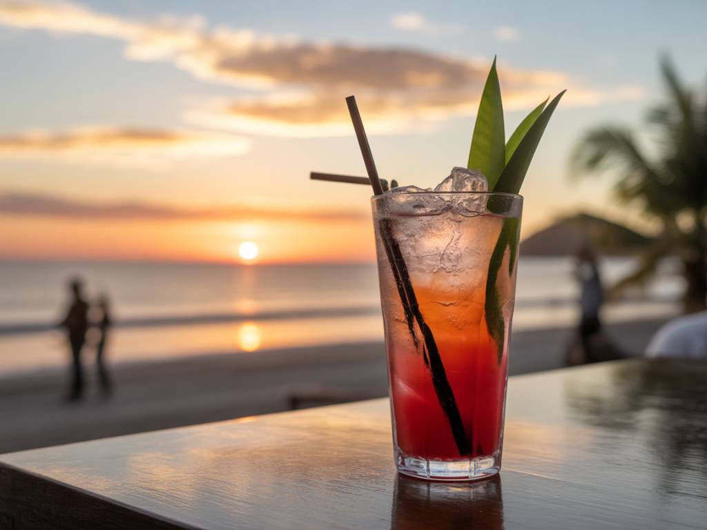 Authentic Costa Rican cocktails to try at sunset near Uvita